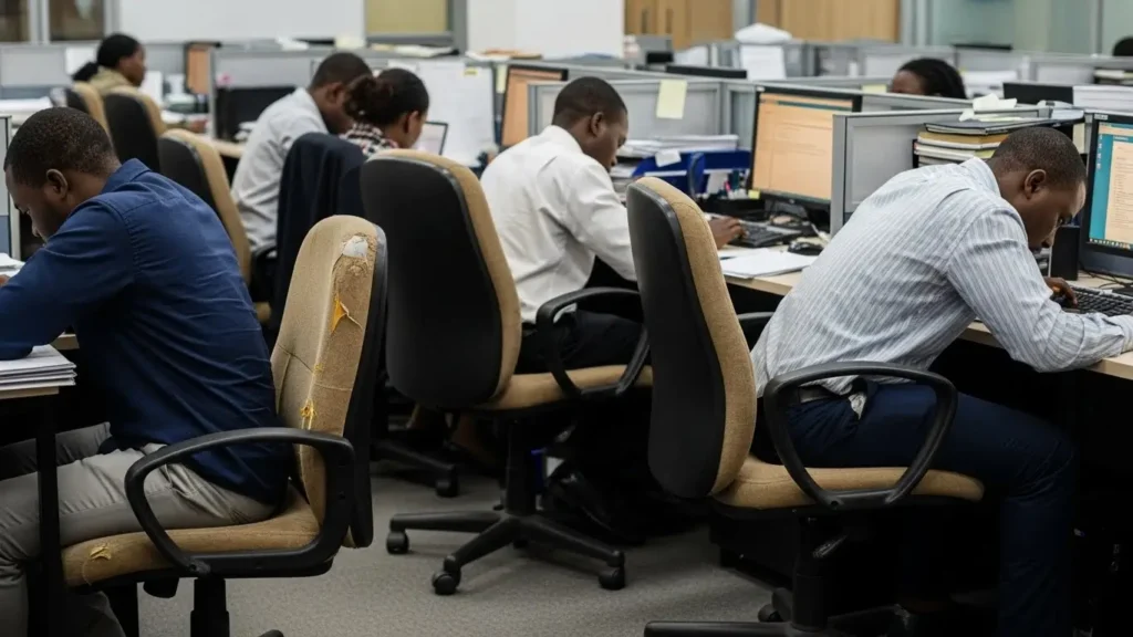 Cheap office chairs causing discomfort and productivity issues in Nigerian offices
